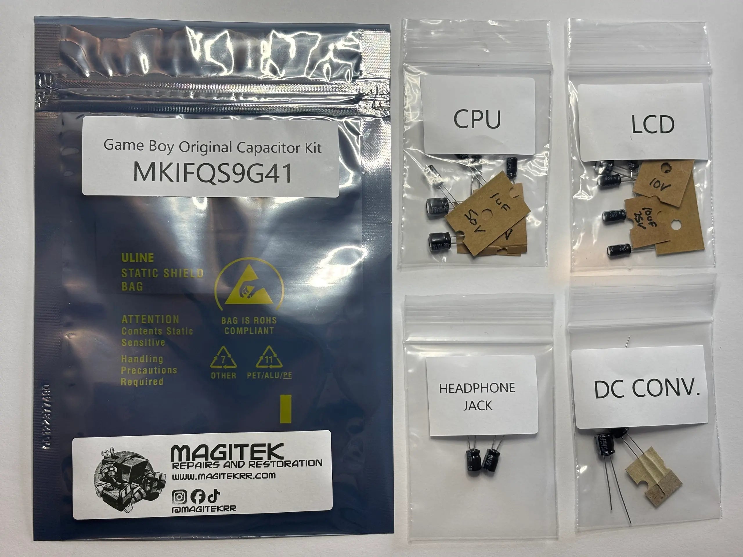 Capacitor Kit for the Game Boy Original Capacitor Kit for the Game Boy Original